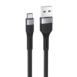 Кабель USB - Type-C Hoco X34 Surpass (повр. уп)  100см 2,4A  (black)