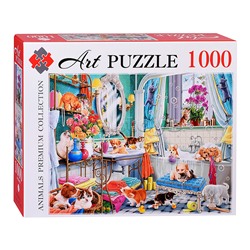 Пазлы 1000 Artpuzzle "Котята и щенки в ванной"