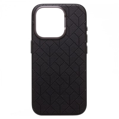 Чехол-накладка - SM089 SafeMag экокожа  для "Apple iPhone 15 Pro" (black)