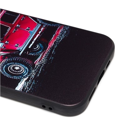 Чехол-накладка - SC185 для "Apple iPhone 12/iPhone 12 Pro" (013) (black/red)