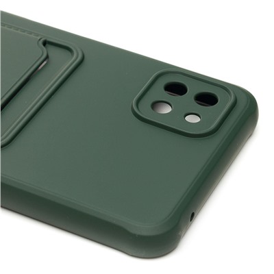 Чехол-накладка - SC304 с картхолдером для "Samsung SM-A226 Galaxy A22s 5G" (dark green) (208722)