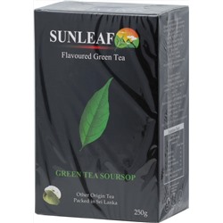 SUNLEAF. Green Tea Soursop 250 гр. карт.пачка