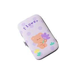 Маникюрный набор «Bear flower», purple
