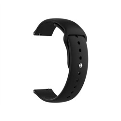 Ремешок - WB34 22 мм универсальный Sport Band силикон на кнопке (black)