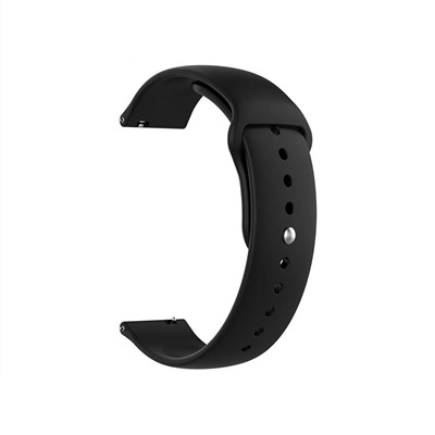 Ремешок - WB34 22 мм универсальный Sport Band силикон на кнопке (black)