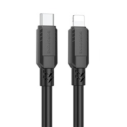 Кабель USB - Apple lightning Borofone BX81  100см 2,4A  (black)