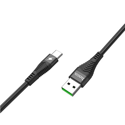 Кабель USB - Type-C Hoco U53 Flash  120см 5A  (black)