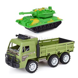 Набор военной техники "Перевозчик" с танком, в пакете