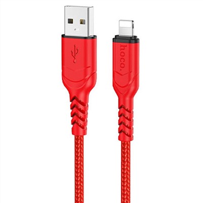 Кабель USB - Apple lightning Hoco X59 Victory PD  100см 2,4A  (red)