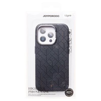 Чехол-накладка - SM089 SafeMag экокожа  для "Apple iPhone 15 Pro" (black)