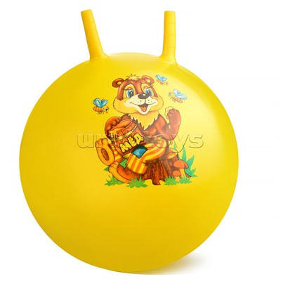 Мяч-прыгун с рожками "Животные" 55 см.