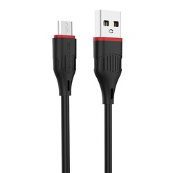 Кабель USB - micro USB Borofone BX17 Enjoy  100см 2,4A  (black)