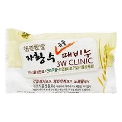 Кусковое мыло со злаками 3W Clinic, Корея, 150 г Акция