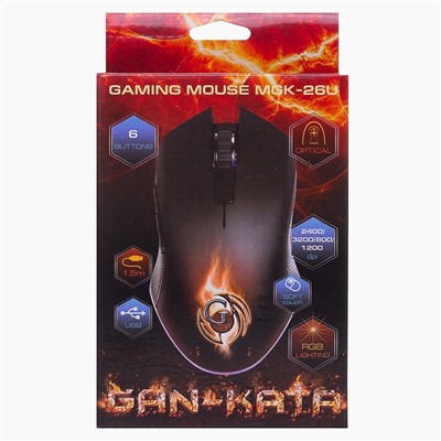 Мышь оптическая Dialog Gan-Kata MGK-26U игровая (black)