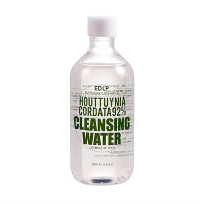 Derma Factory Вода очищающая с экстрактом хауттюйнии - Houttuynia cordata 92% cleansing water, 300мл