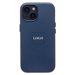 Чехол-накладка ORG SM002 экокожа SafeMag для "Apple iPhone 14" (pacific blue)