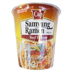 Суп-лапша быстрого приготовления со вкусом говядины Самянг рамен Samyang, Корея, 65 г Акция