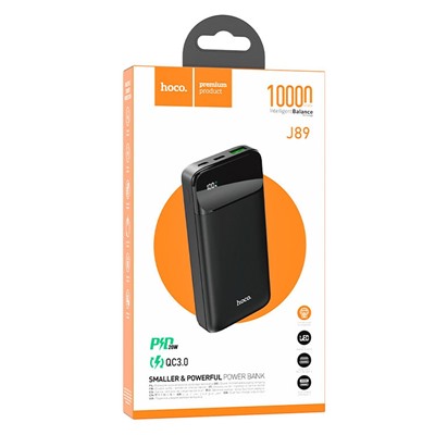 Внешний аккумулятор Hoco J89 PD QC 10000mAh Type-C/USB/Type-C (black)