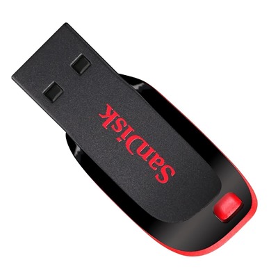 Флэш накопитель USB 128 Гб SanDisk Cruzer Blade (black)