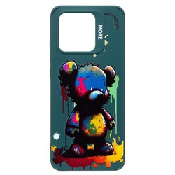 Чехол-накладка - SC335 для "Xiaomi Redmi 10C"  (медведь) (dark green) (227181)