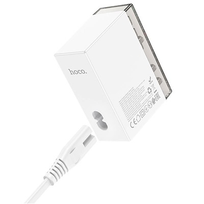 Адаптер Сетевой Hoco N36 Fuerza PD 3USB/3Type-C 65W (white)