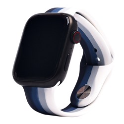 Ремешок - ApW Apple Watch 42/44/45мм силикон на кнопке (004) (multicolor)