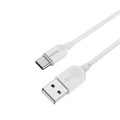 Кабель USB - Type-C Borofone BX14  200см 3A  (white)