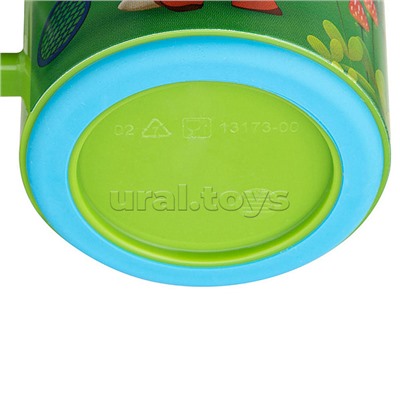 Кружка детская с декором "Ми-ми-мишки" и нескользящим дном 200 мл (зеленый)
