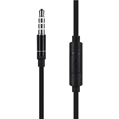 Проводные наушники с микрофоном внутриканальные Hoco M16 Ling saund metal universal Jack 3,5  (black)