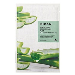 Mizon Маска тканевая с экстрактом алоэ - Joyful time essence mask - aloe, 23г