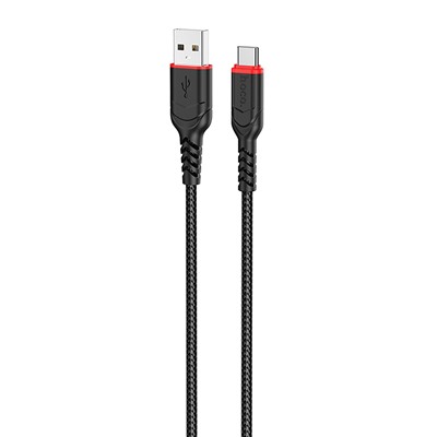 Кабель USB - Type-C Hoco X59 Victory  300см 2,4A  (black)