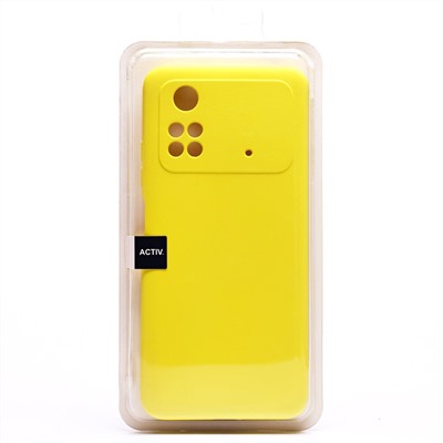 Чехол-накладка Activ Full Original Design для "Xiaomi Poco M4 Pro 4G" (yellow) (209845)