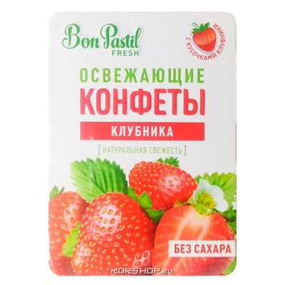 Освежающие конфеты Fresh Клубника Bon Pastil, 12 г