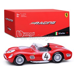 Гоночная машинка die-cast Ferrari - 250 Testa Rossa 1959, 1:43, красная