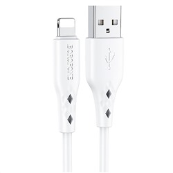 Кабель USB - Apple lightning Borofone BX48  100см 2,4A  (white)