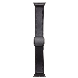 Ремешок - ApW38 Square buckle Apple Watch 38/40/41мм экокожа (black)