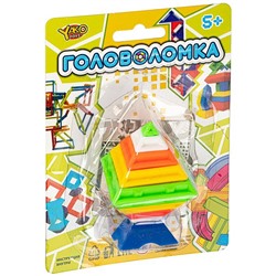 Игр. пласт. головоломка пирамида, рус. упак. CRD 10,8х14,8 см., арт. M6234