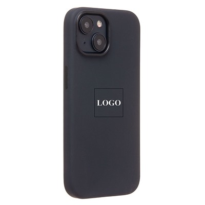 Чехол-накладка ORG Silicone Case SafeMag с анимацией для "Apple iPhone 15" (black)