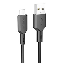 Кабель USB - micro USB Borofone BX70  100см 2,4A  (black)