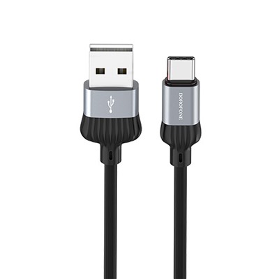 Кабель USB - Type-C Borofone BX28 Dignity  100см 3A  (gray)