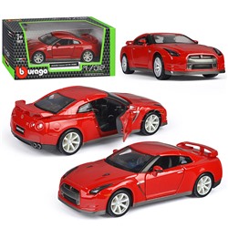 Машинка die-cast Nissan GT-R (R35) 2009, 1:32, красная