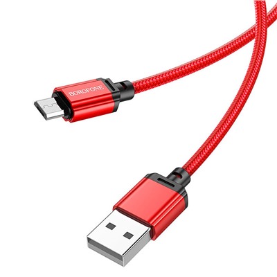 Кабель USB - micro USB Borofone BX87  100см 2,4A  (red)