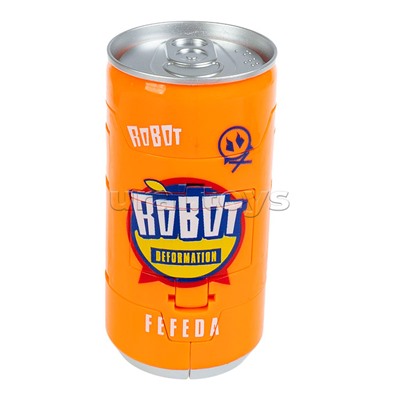 Трансформер банка-робот 2в1 "Самурай Bondibot" ВОХ 25х20х8,5см, цвет оранжевый, робот-ветер