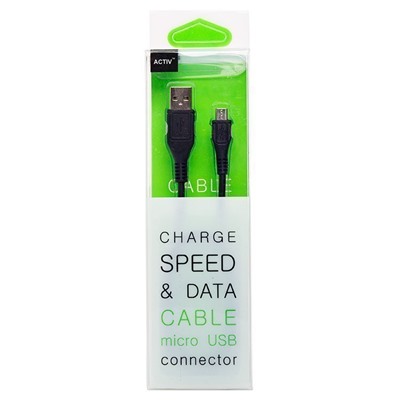 Кабель USB - micro USB Activ Nokia 8600  100см 1,5A  (black)