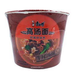 Лапша б/п со вкусом говядины (стакан) Kang Shi Fu, Китай, 113 г. Срок до 29.11.2023.Распродажа