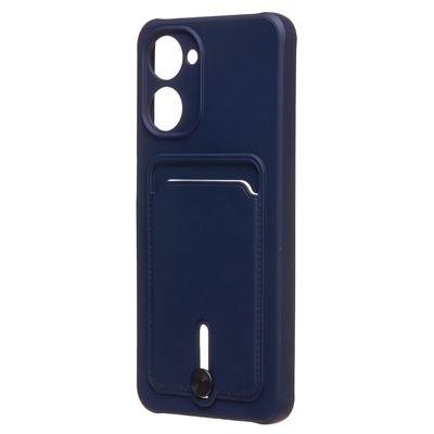 Чехол-накладка - SC304 с картхолдером для "OPPO realme 10 4G" (dark blue)