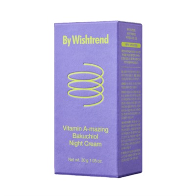 By Wishtrend Крем для лица ночной ретинол и бакучиол - Vitamin A-mazing bakuchiol night cream, 30г