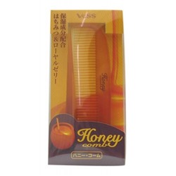 Vess Расческа для придания блеска волосам с маточным молочком пчёл «складная» - Honey brush, 1шт