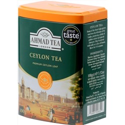 AHMAD TEA. English Caddy. Ceylon tea 100 гр. жест.банка
