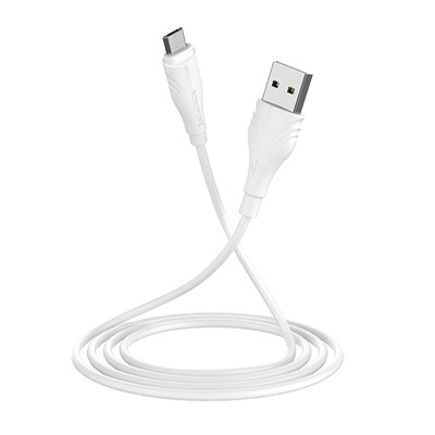 Кабель USB - micro USB Borofone BX18  100см 2,4A  (white)